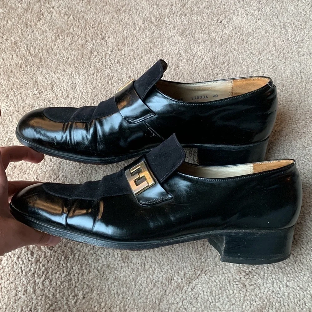 Florsheim | Florsheim Men's Designer Collection Loafers Patent Logo Buckle